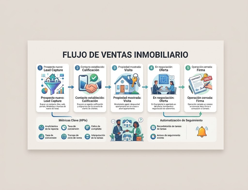Cómo armar un pipeline de ventas inmobiliario desde cero (Guía)